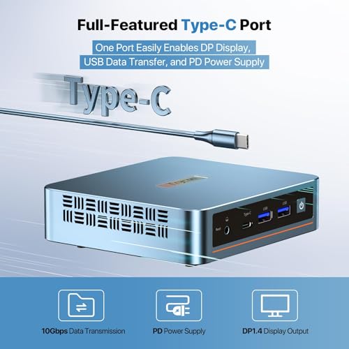 Image of PELADN Mini PC, N95(up to 3.4GHz),16GB DDR4 /512GB SSD Mini Desktop Computer