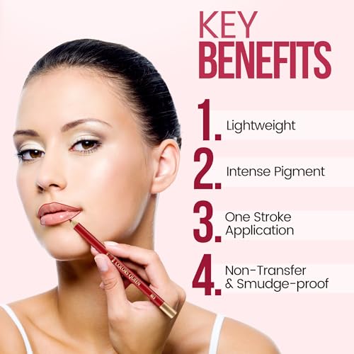 Image of Colors Queen Matte Lip Liner Pencil Combo Pack of 3 | Non Transfer Formula For Professional Makeup | Lip Liner Pencil Waterproof (Pack of 3 Combo 5)