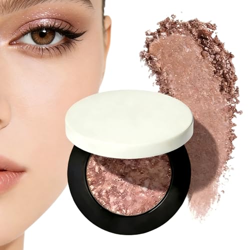 Multicolor Metallic Eyeshadow Buildable multichromatic eyeshadow palettes Dimensional Long-Wear Shimmering Metallic Crease-Proof Powder Eyeshadow Sensitive Skin(#02)