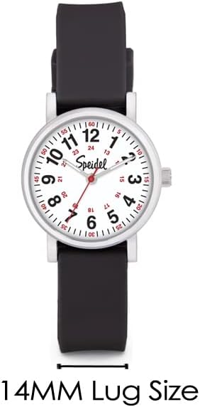 Speidel Replacement 14mm Scrub Silicone Watchband for Nurses, Doctors, Students in Navy - Image 4