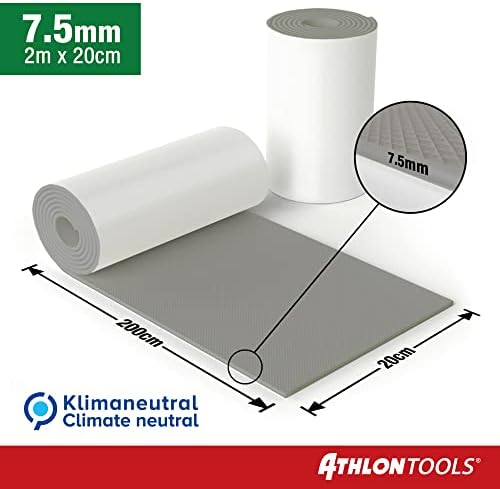 Athlon Tools Folia ochronna na ścianę garażową wysokiej jakości o długości 2 m, ekstra gruba ochrona krawędzi drzwi samochodu, samoprzylepna, wodoodporna, zestaw 2 sztuk