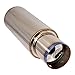 Universal Fitment N1 4 Inch Stainless Steel Muffler Titannium Flat Tip + Silencer by IKON MOTORSPORTS