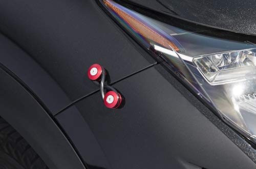 Ijdmtoy Universal Fit Red Finish Jdm Quick Release Fastener Kit For Car Bumper Trunk Fender Hatch Lid #TOP5