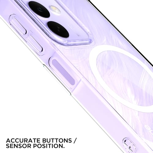 Image of Amazon Basics Back Cover for Realme Narzo 90X 5G / Realme C85 5G / Realme 15X 5G Mag-Safe Shockproof PC + TPU Protective Case Magnetic Support Bumper Case (Transparent Mag-Safe)