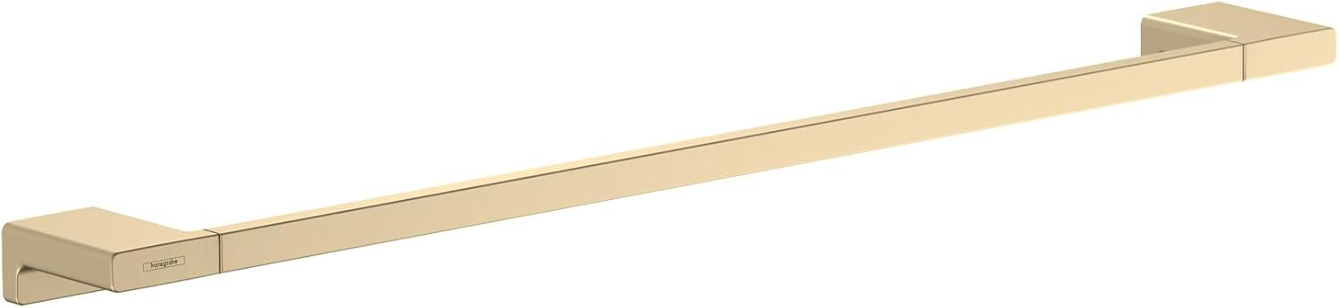 hansgrohe 41747340 AddStoris -Bath Rail -Towel Bar, Brushed Black Chrome