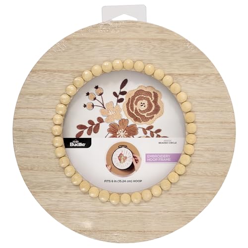 Bucilla, Embroidery Hoop Beaded Circle Frame, Fits 6" Embroidery Hoop