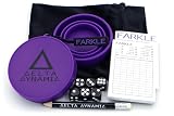 Delta Dynamic Products Farkle - Pocket Travel Dice Game with Folding Shaker Cup & Deluxe Storage Bag. UK-Made.