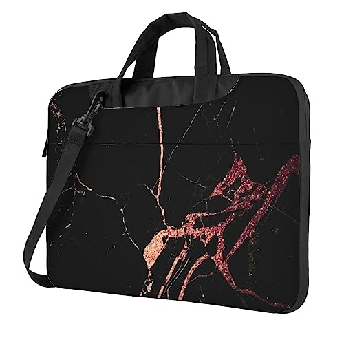 Étui pour ordinateur portable chic texture marbre doré haute qualité