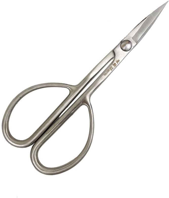 Standard Grade Bonsai Tool Long Handle Scissors Gardening Plant Branch Shears Tools 18/20cm(7.08/7.87inch） (Silver, 200mm)