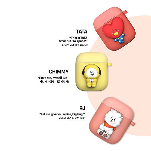 Bt21 New Official Merchandise - Two-Tone Airpods Case (Pose Type) Ring Type (Shooky) #TOP3
