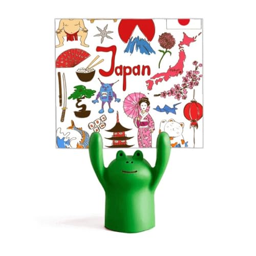 Support pour mémo drapeau Japon grenouille mignon pour décorer une chambre d'enfant