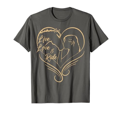 Horse-Shirt Girl Live Love and Ride Horseback Riding Women T-Shirt