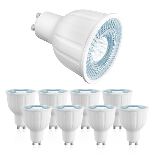 Ampoule LED GU10 12W pour éclairage cuisine et bureau moderne blanc froid x8