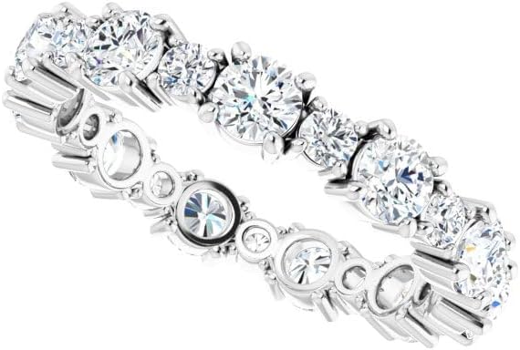 1-5 Ct Moissanite Engagement Ring 10k 14k 18k Gold & 925 Sterling Silver Eternity Moissanite Ring Christmas Gift For Women