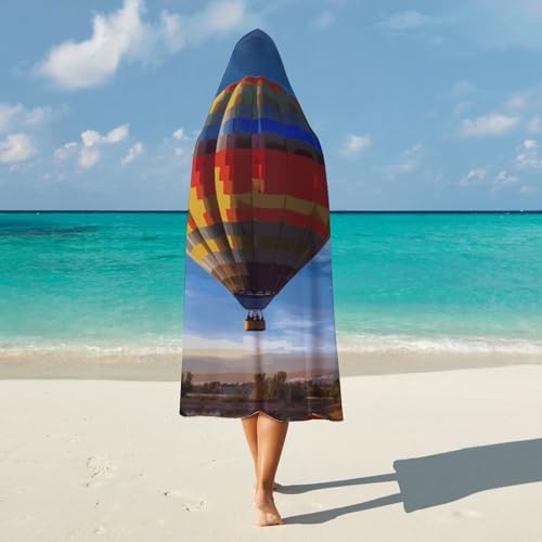 Couverture à capuche montgolfière thermique et douce pour l'hiver - 6