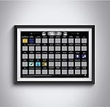 Global Walkabout Top 50 Movies Bucket List Scratch Off Poster (Black)