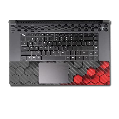 Image of MightySkins Carbon Fiber Skin Compatible with Alienware M17 R5 (2022) Full Wrap Kit - Two-Tone Hex | Protective, Durable Textured Carbon Fiber Finish | Easy to Apply & Change Styles | Made in The USA