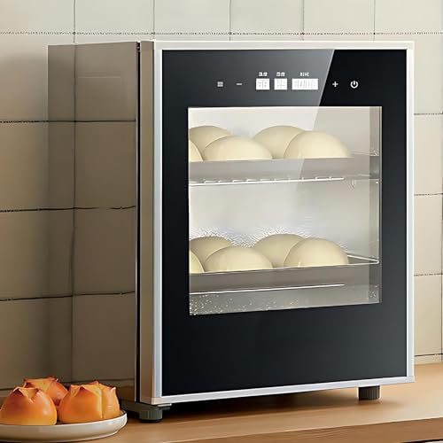 40L Electric Dough Proofer Box with Adjustable Temperature & Humidity, Removable Bread Proofing Machine, 220V Automatic Timer for Perfect Home Baking & Artisan Bread Making