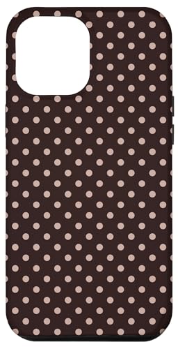 Motif à Pois Classique, Marron, Pois bohèmes Coque pour iPhone 12 Pro Max