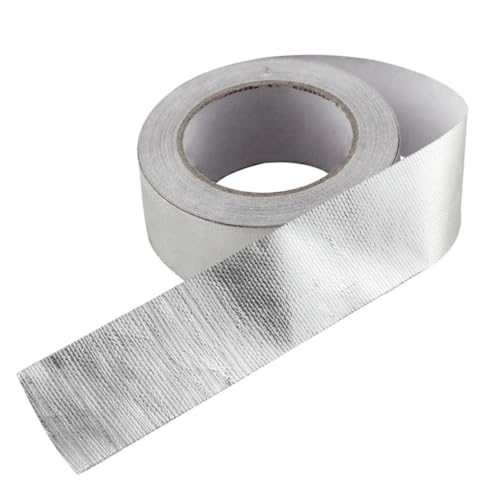 STOBAZA 25m Exhaust Heat Wrap Tape Radiator Foil Insulation Aluminum Foil Tape for Car Motorcycle Heat Shield