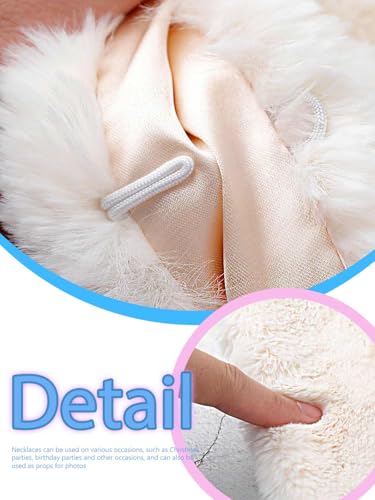 Women's Faux Fur Shawl Weddings Fur Stole Bride Winter Faux Wrap for Bridal4