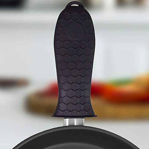 Silicone Pot Holder,Spespo Pan Handle Cover for Cast Iron Skillets Frying Pan & Griddle pan ,3 Pack 2 Gallery Image