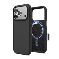 elago Cover Magnetica in Silicone Liquido per iPhone 17 Pro (6,3") – Compatibile con MagSafe, Antiurto, Sottile, Finitura Soft-Touch (Nero)