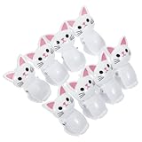 Beavorty Pinces à Sachets Alimentaires Chat Mignon Lot de 8, Clips de Fermeture Réutilisables pour Conserver Fraîcheur, Sceller, Chips et Céréales, Accessoire Pratique Cuisine