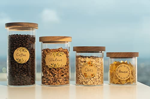 Monest (250Pc/Roll) 3"X2" Label Stickers For Jars And Lids -(Floral)- Pantry Labels | Mason Jar Labels | Sticker Labels | Canning Labels | Spice Labels | Bottle Labels | Mason Jar Labels… #TOP6