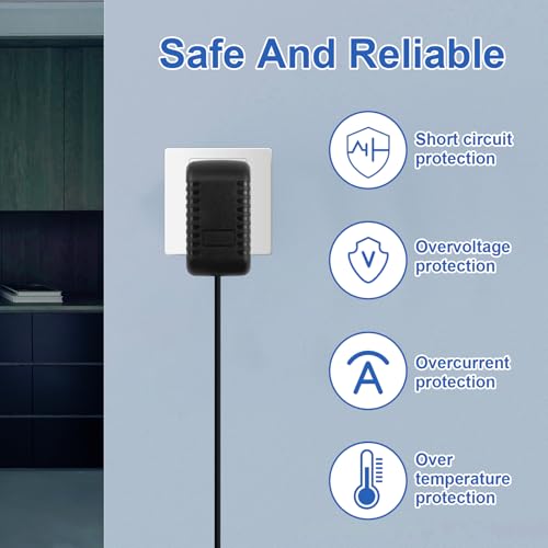 15V 1.4A 21W AC/DC Power Adapter Charger for Alexa Echo (1st/2nd Gen), Echo Plus (1st Gen), Echo Show (1st Gen), Fire TV (2nd Gen), Echo Link, Echo Look - 2M Power Cord - Image 5