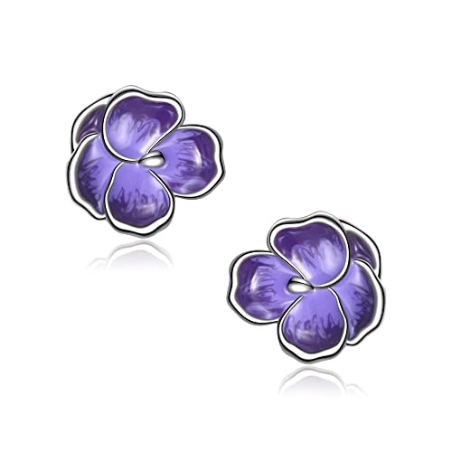 Boucles d'oreilles fleur en argent sterling : cadeau idéal Fête des Mères
