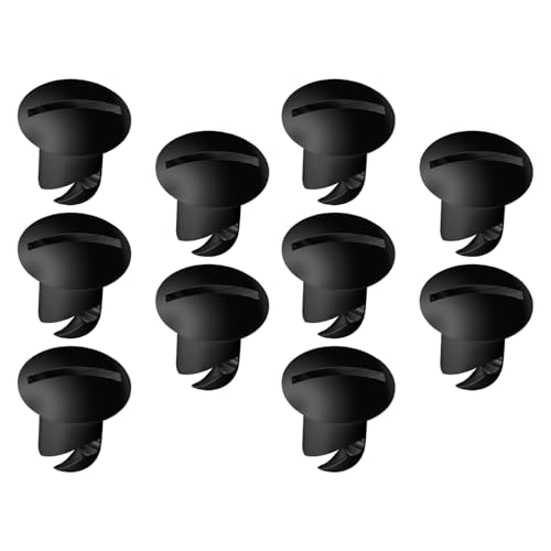 Attaches quart de tour 7/16" pour ouvrir vos panneaux sans outil, alu noir 10 pièces