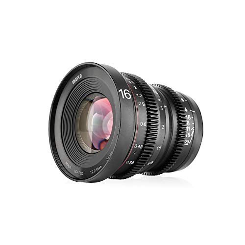 Meike MK 16mm T2.2 Large Aperture Manual Focus Prime Low Distortion Mini Cine