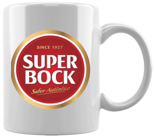 Super Bock Since 1927 Logo Taza Blanca De Cerámica Hogar De Oficina De La Taza Del Agua Té Café White Ceramic Mug