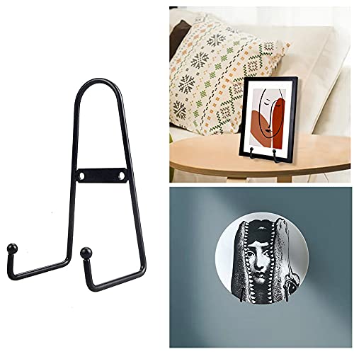 YY YEARCHY Plate Stand Holder for Wall Hanging Display Rack Art Hanger Metal Easel Photo Holder Books Bowls Platters