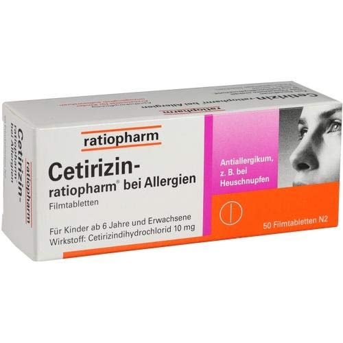 CETIRIZIN RATIOPHARM 10MG, 50 St by ratiopharm GmbH