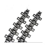 AGJPXFR 1PC 1.5 Meter 06B Short Pitch Precision Single Double Bend Ear Straight Roller Chain Industrial Drive Single Row Chains(06B 2 Ears)