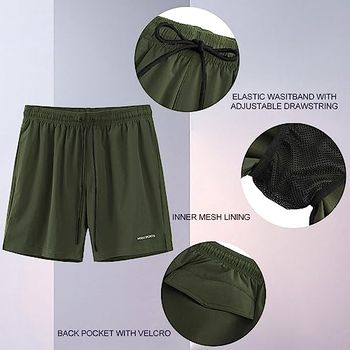 Image of HODOSPORTS Mens Swim Trunks 7 inch Quick-Dry Swim Shorts with Mesh Lining and Pockets