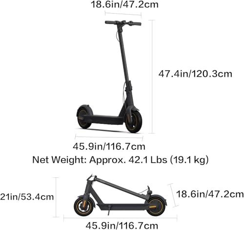 Segway Ninebot MAX Series Electric Scooter, Up to 22–28 MPH, Long Rang, Dual Suspension & Braking System, Fast Charging, Scooter for Adults, UL-2272 2271 Certified (G2/G3) image 3