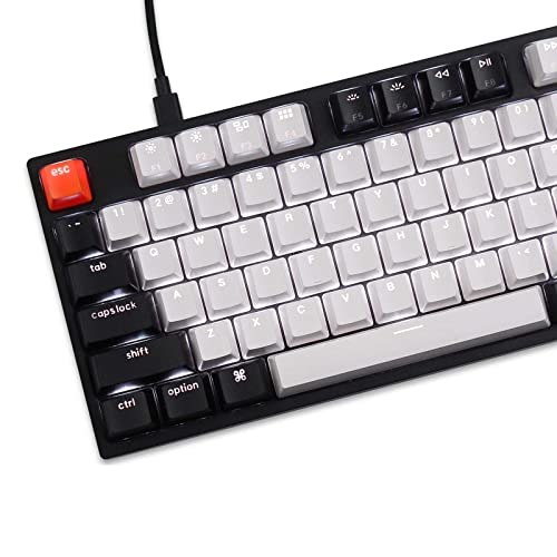 Keychron C2 Full Size Wired Mechanical Keyboard For Mac, Hot-Swappable, Gateron G Pro Brown Switch, White Backlight, 104 Keys Abs Keycaps Gaming Keyboard For Windows,Type-C Braid Cable #TOP5