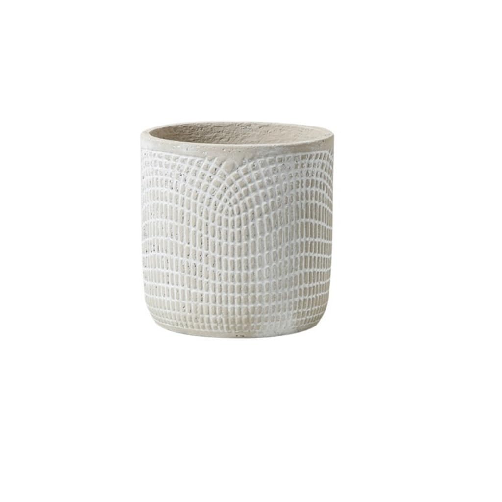 Gelasige D Flower Pots Simple Cement Flower Pot Straight Square Succulent Indoor Cement Flower Pot With Holes Outdoor Flower Pots