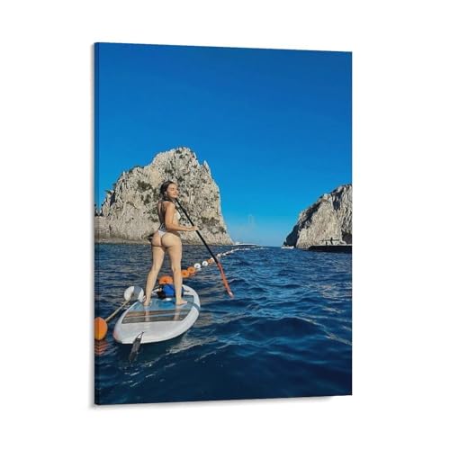 Bjvbnmj Sexy Female Model Sasha Grey Poster Big Boobs Hot Girl Poster Canvas Painting Dining Room Decor, Bedroom Art, Wall Decor Living Room,Frameless 12x16inch