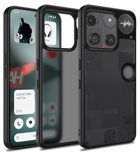 Image of Vraity Shockproof Ultra Hybrid Matte Black Case Cover Compatible with Nothing Phone 3