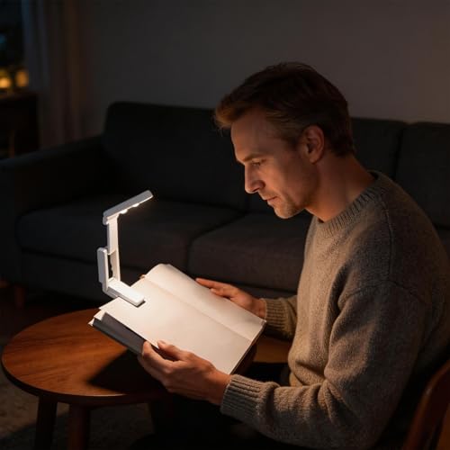 Luz de lectura recargable para evitar el cansancio ocular al estudiar de noche 2