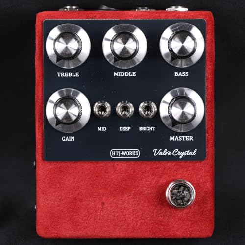 HTJ-WORKS/Valve Crystal Silver Top 12AX7 Tube Preamp Dark red Suede ���{�� Made in Japan