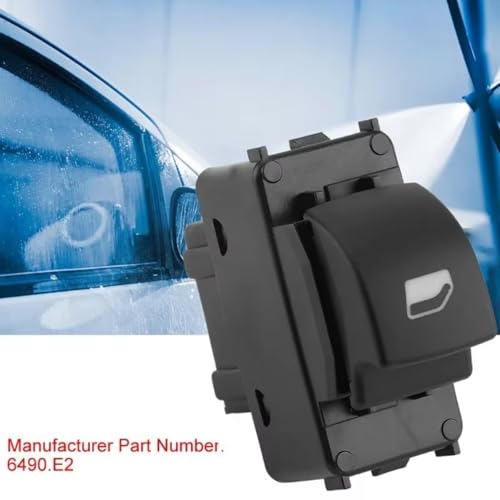 Bouton commande lève-vitre Peugeot 207 6490.E2 avec gestion centralisée haute précision - 2