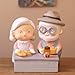 LZHsport Vieil Homme Vieille Dame Couple poupée résine décoration gâteau Cuisson décoration