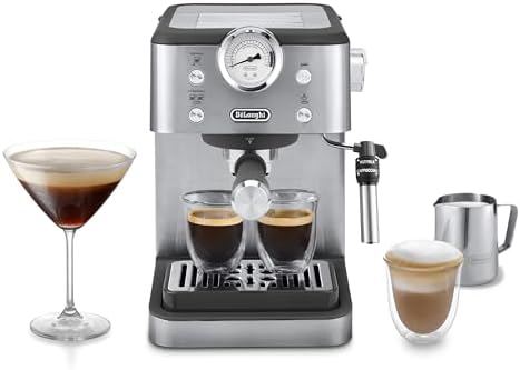 De'Longhi Linea Classic EM450.M Machine à café manuelle avec tige...