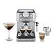 De'Longhi Siebträgermaschine Classic EM450.M, Espressomaschine mit professionellem Milchaufschäumer, Vollmetallgehäuse, 15 Bar, 1,7 l Wassertank, Edelstahl/Metall