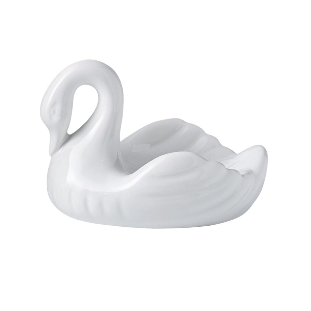 Porte-savon cygne en céramique élégant pour une salle de bain raffinée